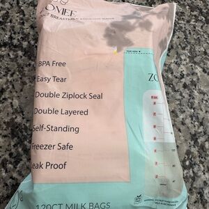 Zomee Breastmilk Storage Bags - Aqua & Blush Pack 120 ct
